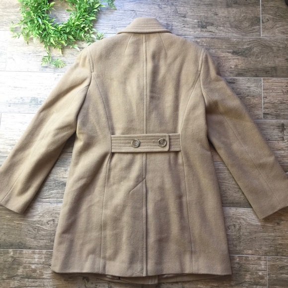 (R)elativity Women tan wool coat size S - Picture 8 of 8